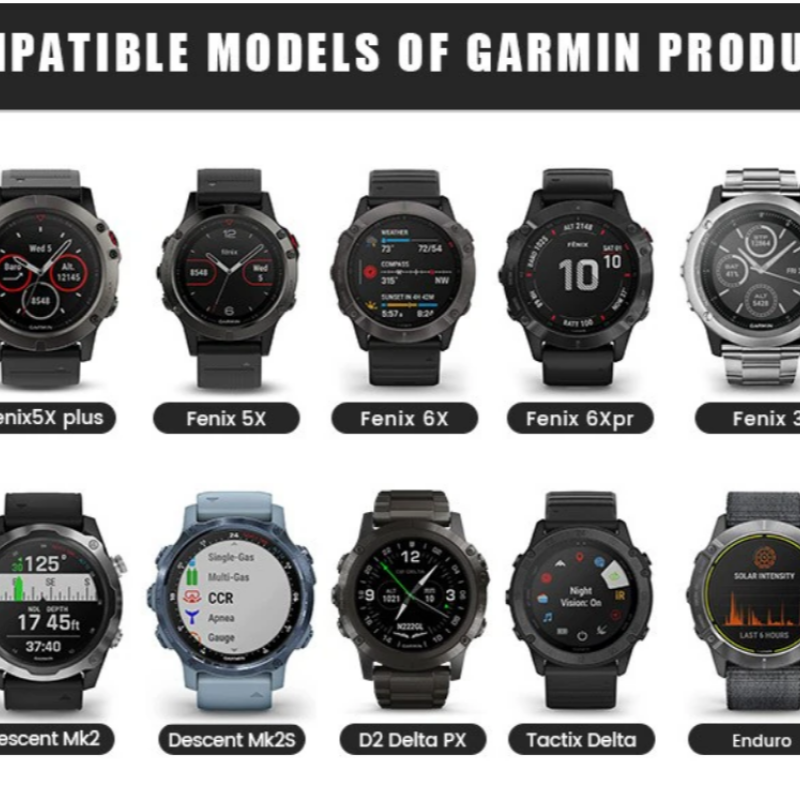 Тканевий ремінець для Garmin Fenix 7 / 6-6 Pro / 6 Supphire / Fenix 5-5 Plus / Foreruner 945 / MARQ / 22 мм