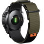 Тканинний ремінець для Garmin Fenix 7X / Enduro / 6X / 5X / Tactix / 3 HR / QUICK FIT 26 MM Зелений + чорний