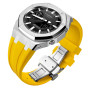 Ремінець, безель (рант) для годинника Casio G-SHOCK GA-2100 / GA-2110 / GA-B2100 Срібло з жовтим