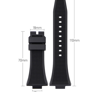 Силіконовий ремінець для годинника Tissot PRX Блакитний