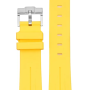 Силіконовий ремінець для годинника Omega Swatch Жовтий