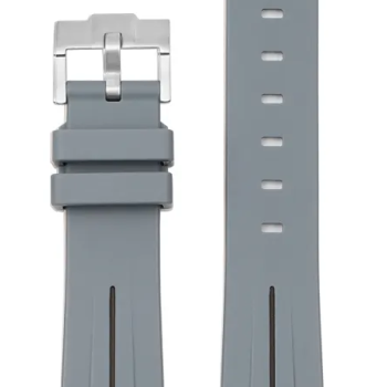 Силіконовий ремінець для годинника Omega Swatch Сірий