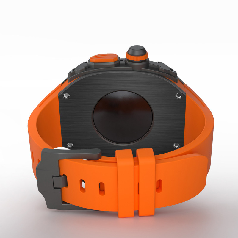 Ремінець, безель (рант) для Apple Watch Ultra 49 mm Жовтогарячий із чорним