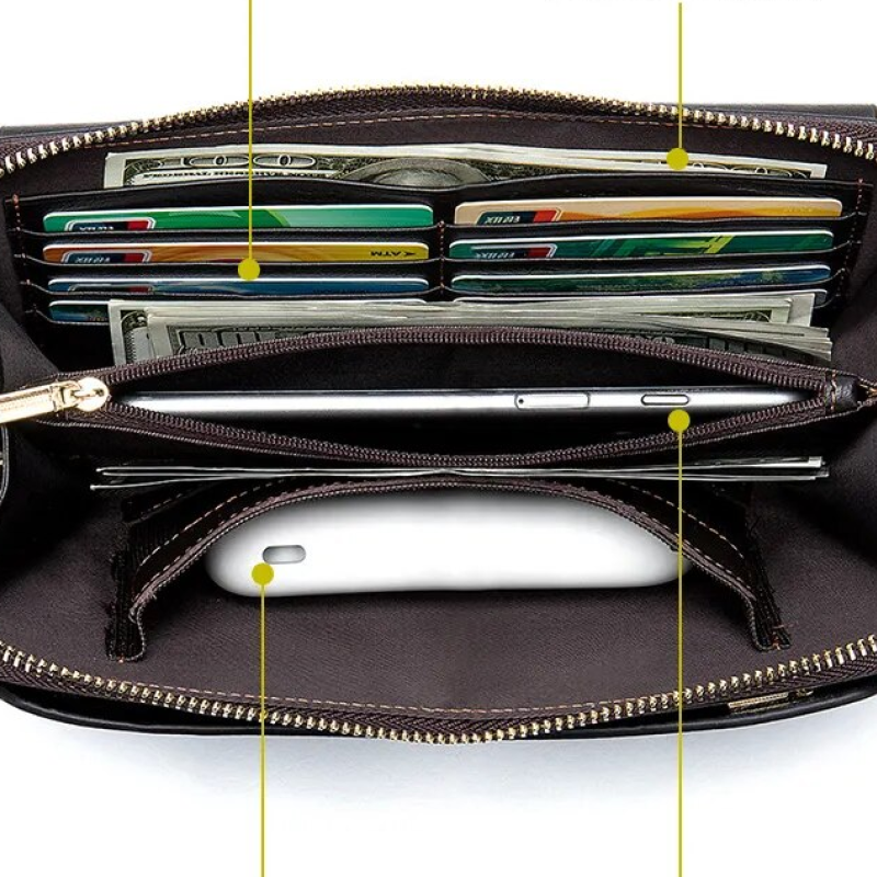 Чоловічий портмоне з натуральної шкіри