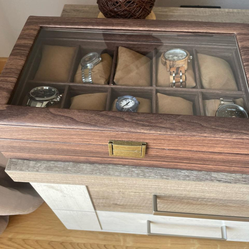 Скринька для зберігання годинників, на 10 відділень