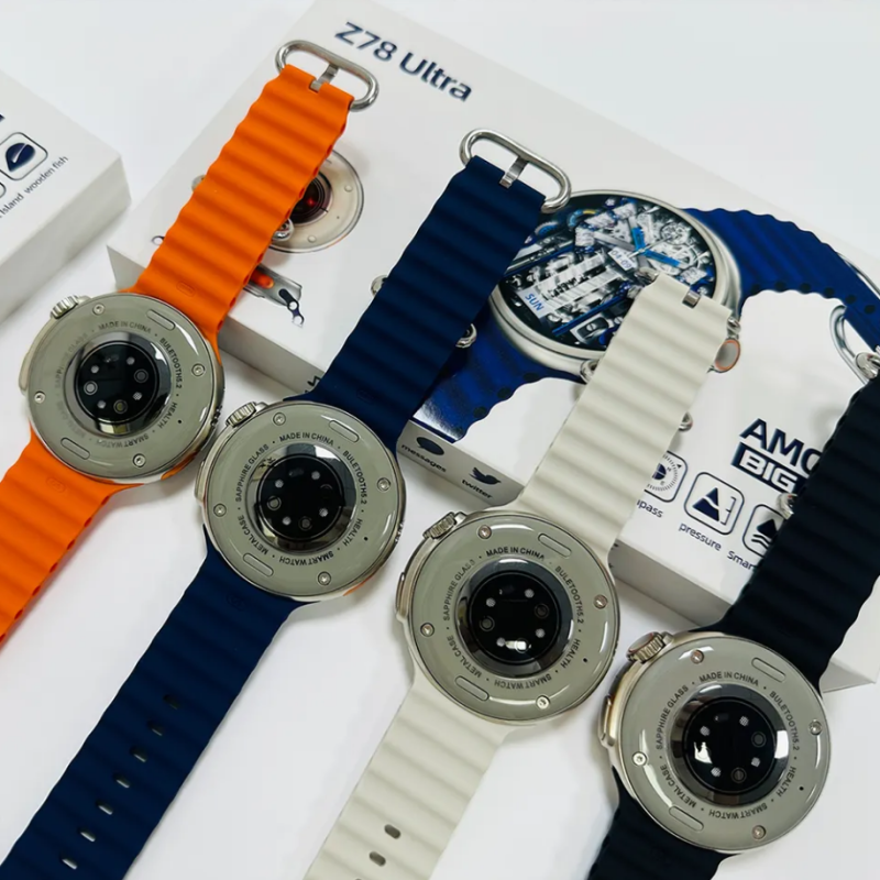 Cмарт-годинник Smart Watch Z78 Ultra електронні з магнітною зарядкою та мікрофоном. Чорний