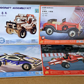 Набір 3Д пазлів "Машинки" 4 шт