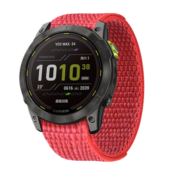 Тканинний ремінець для Garmin Fenix 7X / 6X Pro / 6X Pro Solar /Fenix 5X / 5X Plus / Fenix 3 HR / Quatix 3/26 мм Червоний