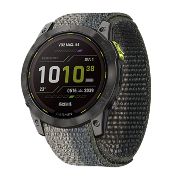 Тканинний ремінець для Garmin Fenix 7X / 6X Pro / 6X Pro Solar /Fenix 5X / 5X Plus / Fenix 3 HR / Quatix 3/26 мм Чорно-сірий