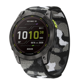 Тканинний ремінець для Garmin Fenix 7X/6X Pro/6X Pro Solar/Fenix 5X/5X Plus/Fenix 3 HR/Quatix 3/26 мм Сірий камуфляж
