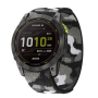 Тканинний ремінець для Garmin Fenix 7X/6X Pro/6X Pro Solar/Fenix 5X/5X Plus/Fenix 3 HR/Quatix 3/26 мм Сірий камуфляж