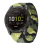 Тканинний ремінець для Garmin Fenix 7X/6X Pro/6X Pro Solar/Fenix 5X/5X Plus/Fenix 3 HR/Quatix 3/26 мм Зелений камуфляж