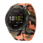 Тканинний ремінець для Garmin Fenix 7X/6X Pro/6X Pro Solar/Fenix 5X/5X Plus/Fenix 3 HR/Quatix 3/26 мм Жовтогарячий камуфляж