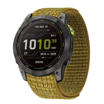 Тканинний ремінець для Garmin Fenix 7X / 6X Pro / 6X Pro Solar /Fenix 5X / 5X Plus / Fenix 3 HR / Quatix 3/26 мм Жовто-зелений