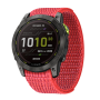 Тканинний ремінець для Garmin Fenix 7 / 6-6 Pro / 6 Supphire / Fenix 5-5 Plus / Forerunner 945 / MARQ / 22 мм Червоний