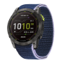 Тканинний ремінець для Garmin Fenix 7/6 Pro/6 Supphire/Fenix 5-5 Plus/Forenner 945/MARQ/22 мм Темно-синій