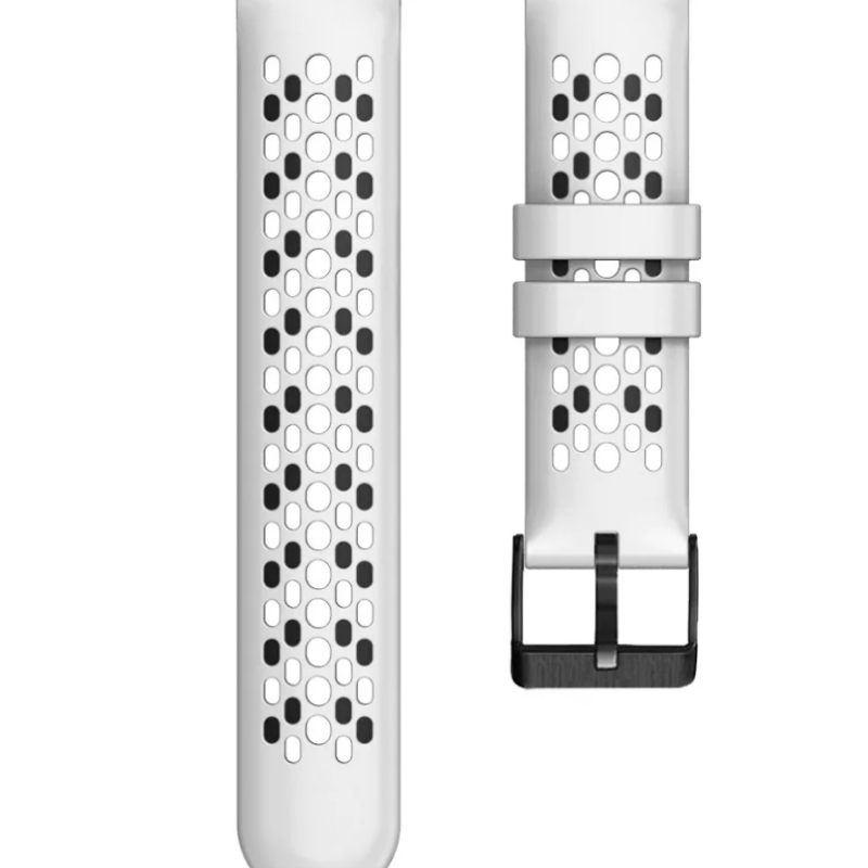 Силіконовий м'який змінний ремінець для годинника, із системою швидкої заміни, 22 мм Білий