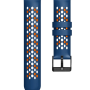 Силіконовий ремінець для Huami Amazfit Stratos / Amazfit Pace / GTR 47 MM / GTR 2 / 2e / Amazfit GTR 3 Синій з жовтогарячим