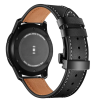 Шкіряний ремінець для Huami Amazfit Stratos / Amazfit Pace / GTR 47 MM / GTR 2 / 2e / Amazfit GTR 3 Чорний чорна застібка