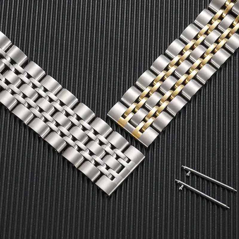 Браслет для годинника з неіржавкої сталі, 22 мм Золото