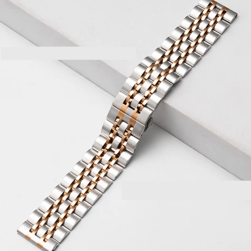 Браслет для годинника з неіржавкої сталі 22 мм Amazfit Stratos Amazfit Pace Amazfit GTR 47 MM Amazfit GTR 2 Amaz Срібло з рожевим