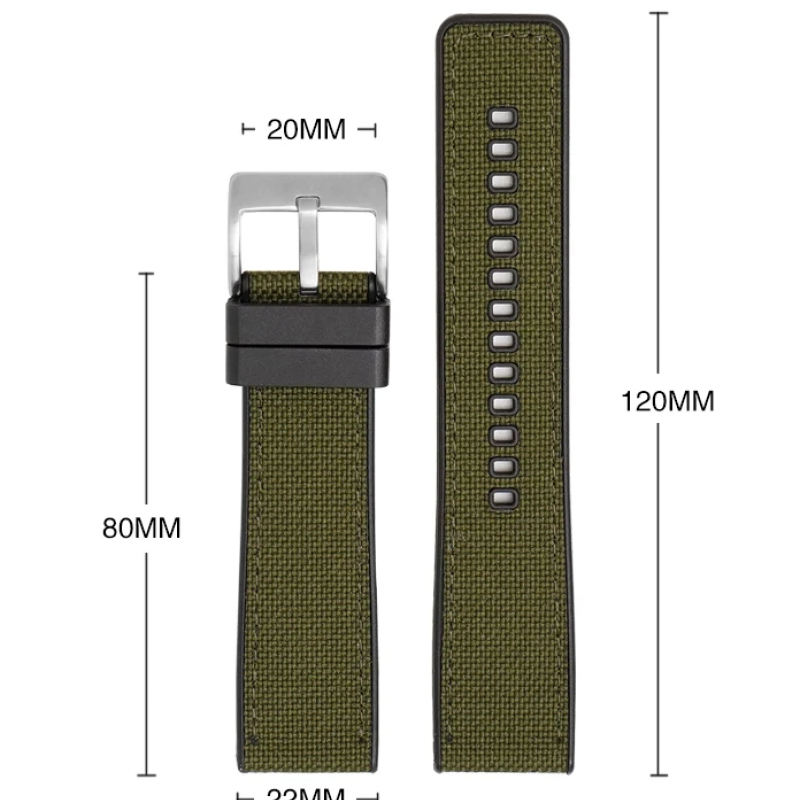 Ремінець каучук + тканина  для Huami Amazfit Stratos / Amazfit Pace / GTR 47 MM / GTR 2 /  2e / Amazfit GTR 3