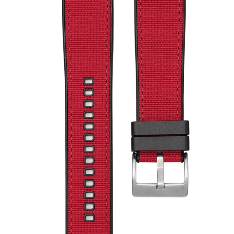 Ремінець каучук + тканина  для Huami Amazfit Stratos / Amazfit Pace / GTR 47 MM / GTR 2 /  2e / Amazfit GTR 3 Червоний