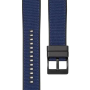 Ремінець каучук + тканина  для Huami Amazfit Stratos / Amazfit Pace / GTR 47 MM / GTR 2 /  2e / Amazfit GTR 3 Синій чорна застібка