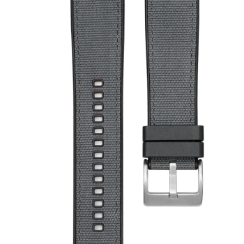 Ремінець  каучук + тканина для Samsung Galaxy Watch 3 45m / Gear S3 Frontier / Galaxy Watch 46 мм і д. Сірий