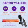 Мікрофон петличний бездротовий K9 2в1 для Iphone та Android Lightning та Type-C