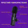Мікрофон петличний бездротовий K9 2в1 для Iphone та Android Lightning та Type-C