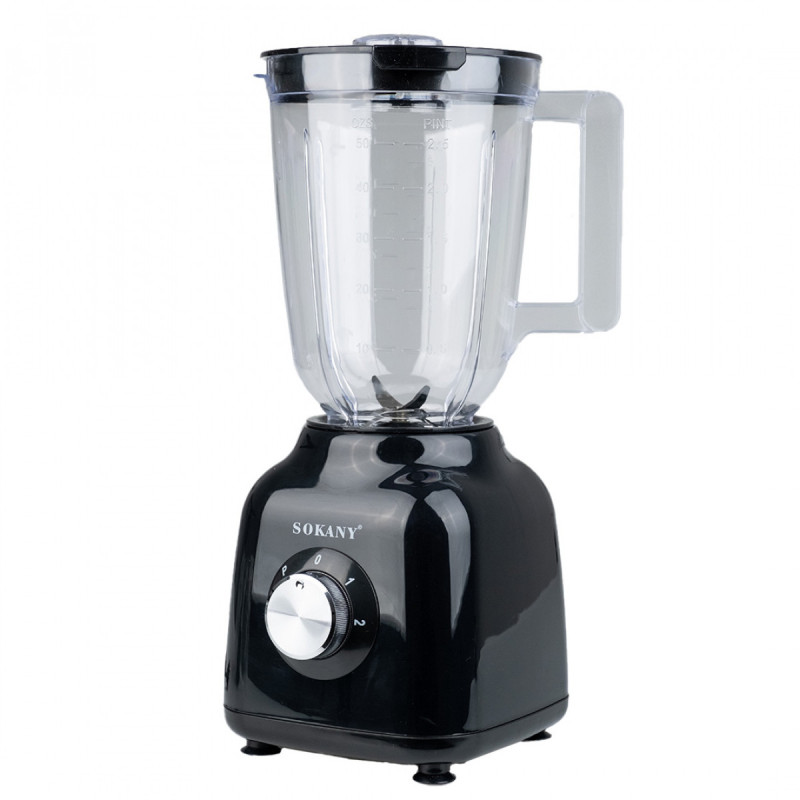 Блендер портативний 2 в 1 з чашею 1,5 л і 3 режими швидкості 500 Вт Sokany SK-168