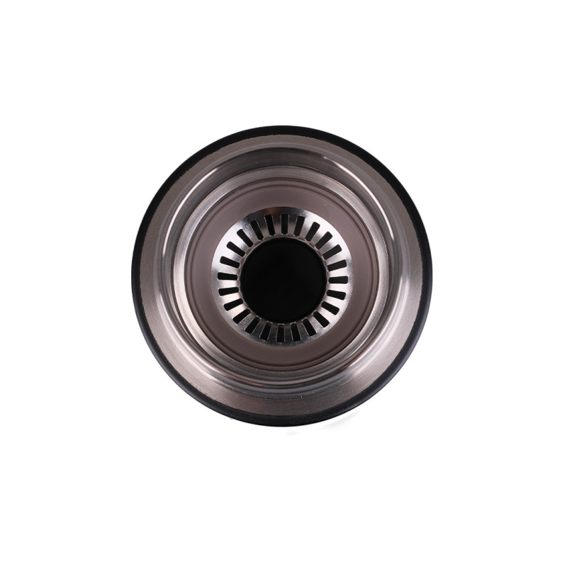 Термос металевий 450 мл із нержавіючої сталі ізольований до 12 годин Чорний