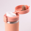 Термос металевий з поїльником 400 мл із нержавіючої сталі ізольований до 12 годин Рожевий