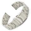 Браслет для годинника з неіржавкої сталі 22 мм, кріплення край рівний/півмісяць