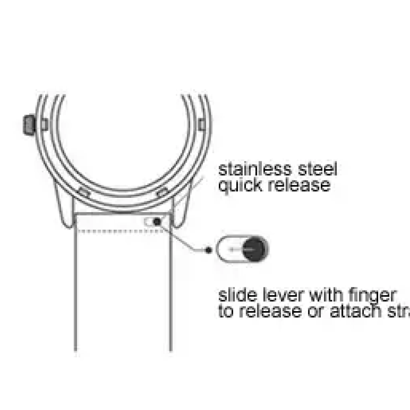 Ремінець для годинника з натуральної шкіри  із системою швидкої заміни 20 мм