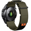 Тканинний ремінець для Garmin Epix Pro / quatix 7 / Approach / Fenix 7 / Descent G1 / MARQ / QUICK FIT 22 мм Зелений