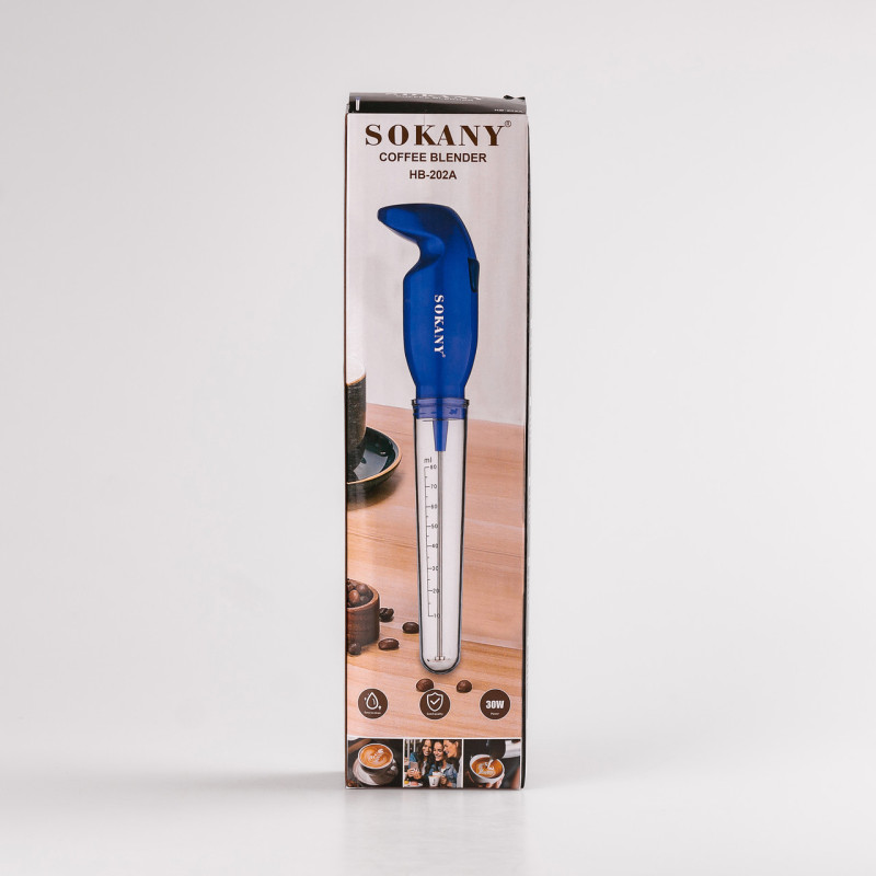 Капучинатор спінювач 25 Вт безшумний ручний міні-міксер Sokany SK-202A
