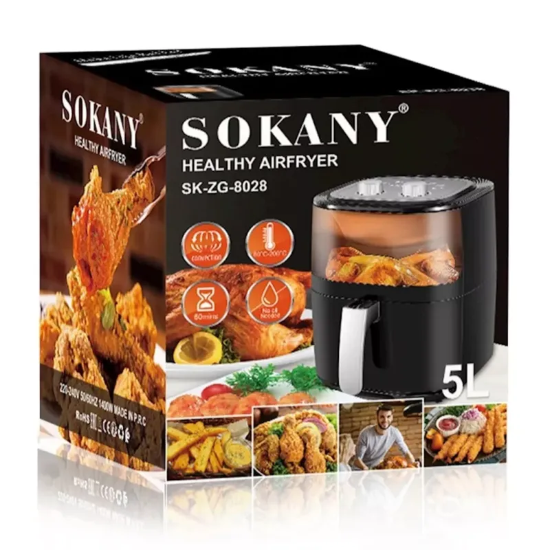 Аерофритюрниця Sokany Healthy AirFryer 1400W 5l мультипічі