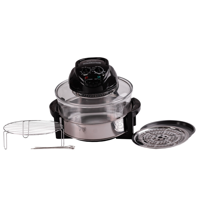 Аерофритюрка електрична аерогриль 13 л 1400 Вт галогенна піч температура до 250 С SOKANY SK-560