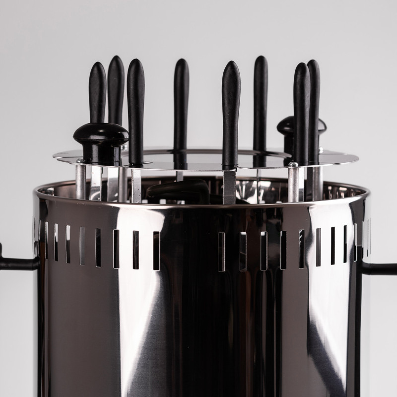 Електрошашличниця вертикальна 8 шампурів аерогриль 1500 Вт Sokany SK-6113