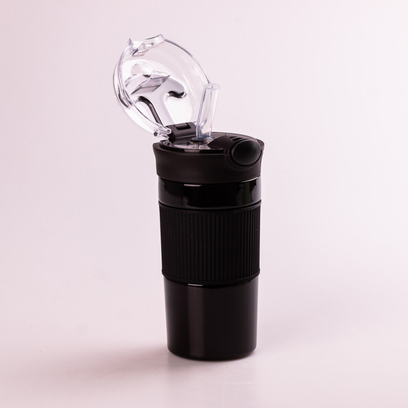 Термос із поїлкою 400 мл ізольований із нержавіючої сталі до 12 годин Чорний