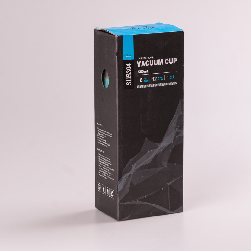 Термос металевий 500 мл термокружка з нержавіючої сталі ручкою до 12 годин М'ятний