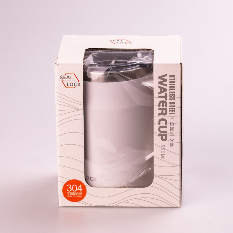 Термос металевий 550 мл термокружка з нержавіючої сталі до 12 годин Сірий