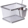 Корзина для фритюрниці з нержавіючої сталі з ємністю для соусу 9,5×19 см