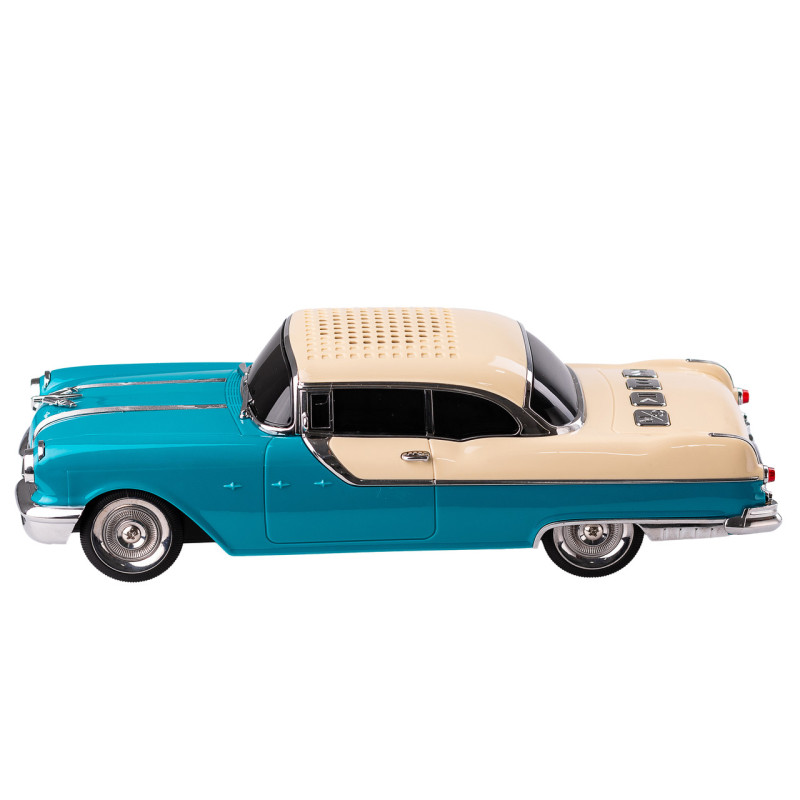 Портативна колонка Bluetooth бездротова у формі машинки 10 Вт потужна Бірюзово-бежевий