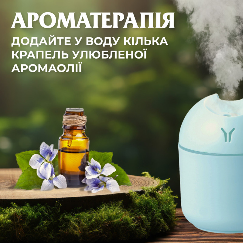 Зволожувач повітря для дому міні портативний USB 250 мл ароматичний дифузор з підсвічуванням