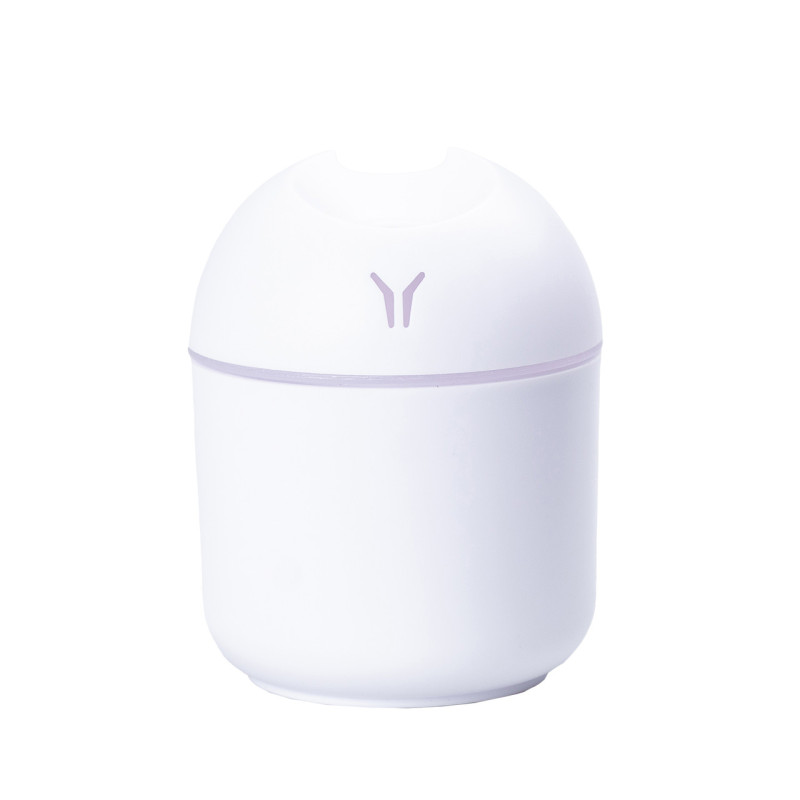 Зволожувач повітря для дому міні портативний USB 250 мл ароматичний дифузор з підсвічуванням Білий
