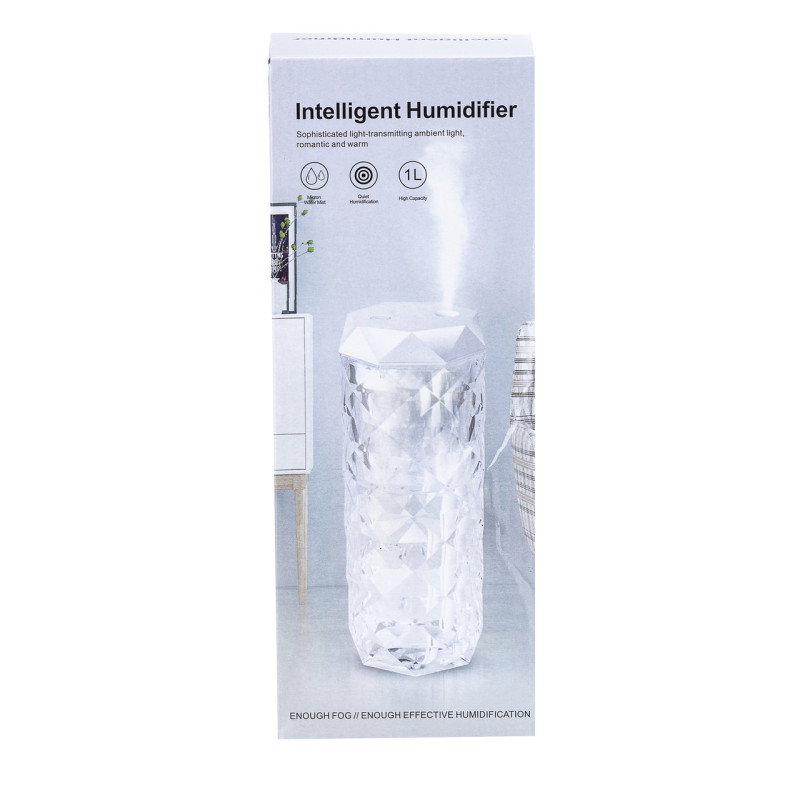Зволожувач повітря для дому портативний USB 1000 мл ароматичний дифузор з підсвічуванням