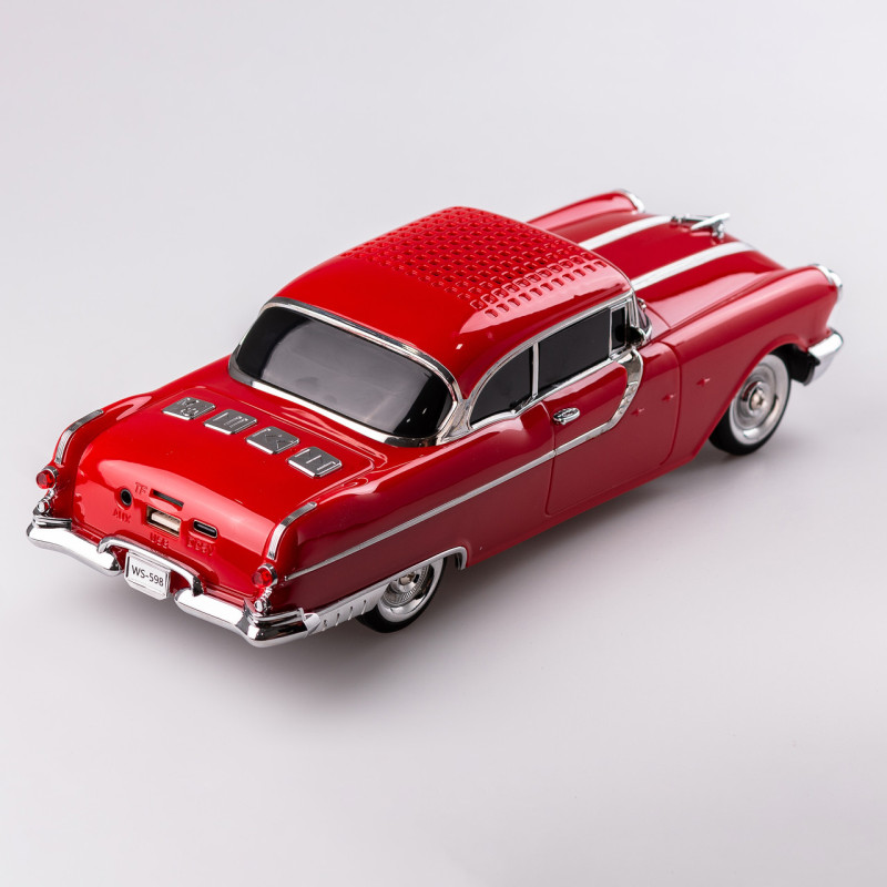 Портативна колонка Bluetooth бездротова у формі машинки 10 Вт потужна Червоний